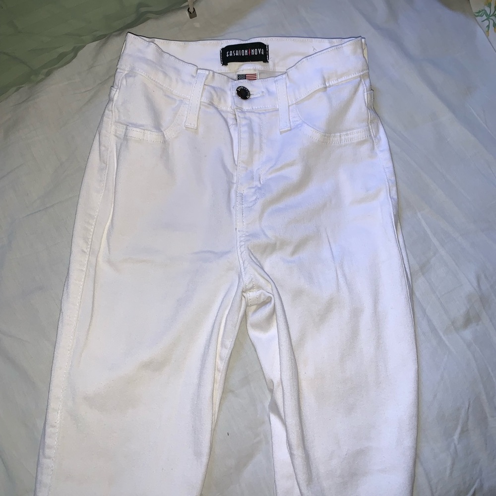 White Canopy Fashion Nova Jeans